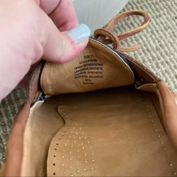 J. Crew Factory Canvas Boat Shoes in Navy - Picture 3 of 6